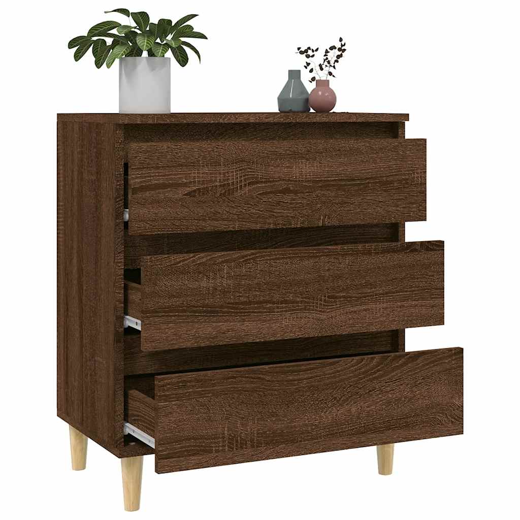 Credenza-Buffet-Armadio da cucina Rovere Marrone 60x35x70 cm in Legno Multistrato 143533