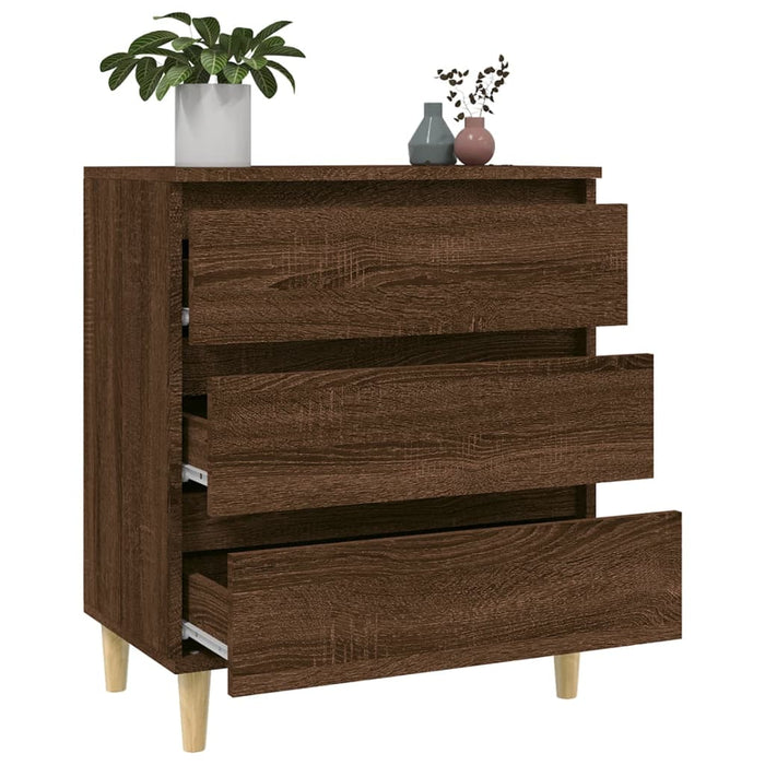 Credenza Rovere Marrone 60x35x70 cm in Legno Multistrato 823047