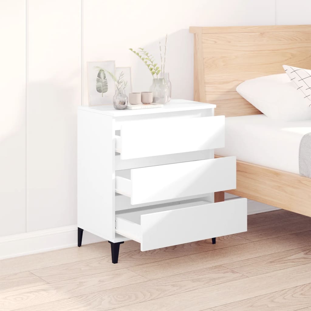 Credenza-Buffet-Armadio da cucina Bianca 60x35x70 cm in Legno Multistrato 498648