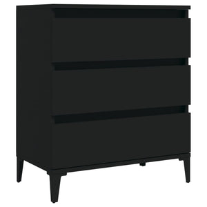 Credenza-Buffet-Armadio da cucina Nero 60x35x70 cm in Legno Multistrato 488699