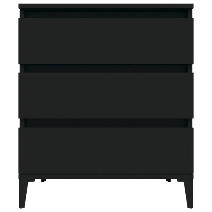Credenza Nero 60x35x70 cm in Legno Multistrato 823049