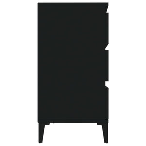 Credenza-Buffet-Armadio da cucina Nero 60x35x70 cm in Legno Multistrato 488699