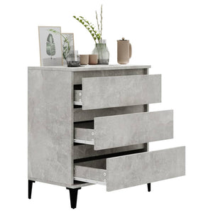 Credenza Grigio Cemento 60x35x70 cm in Legno Multistrato 823052