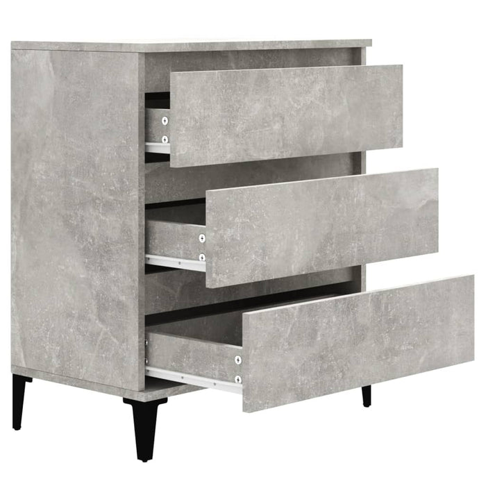 Credenza Grigio Cemento 60x35x70 cm in Legno Multistrato 823052