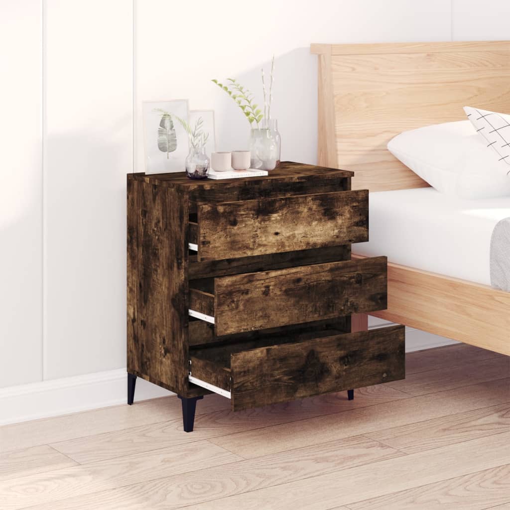 Credenza Rovere Fumo 60x35x70 cm in Legno Multistrato cod mxl 28129