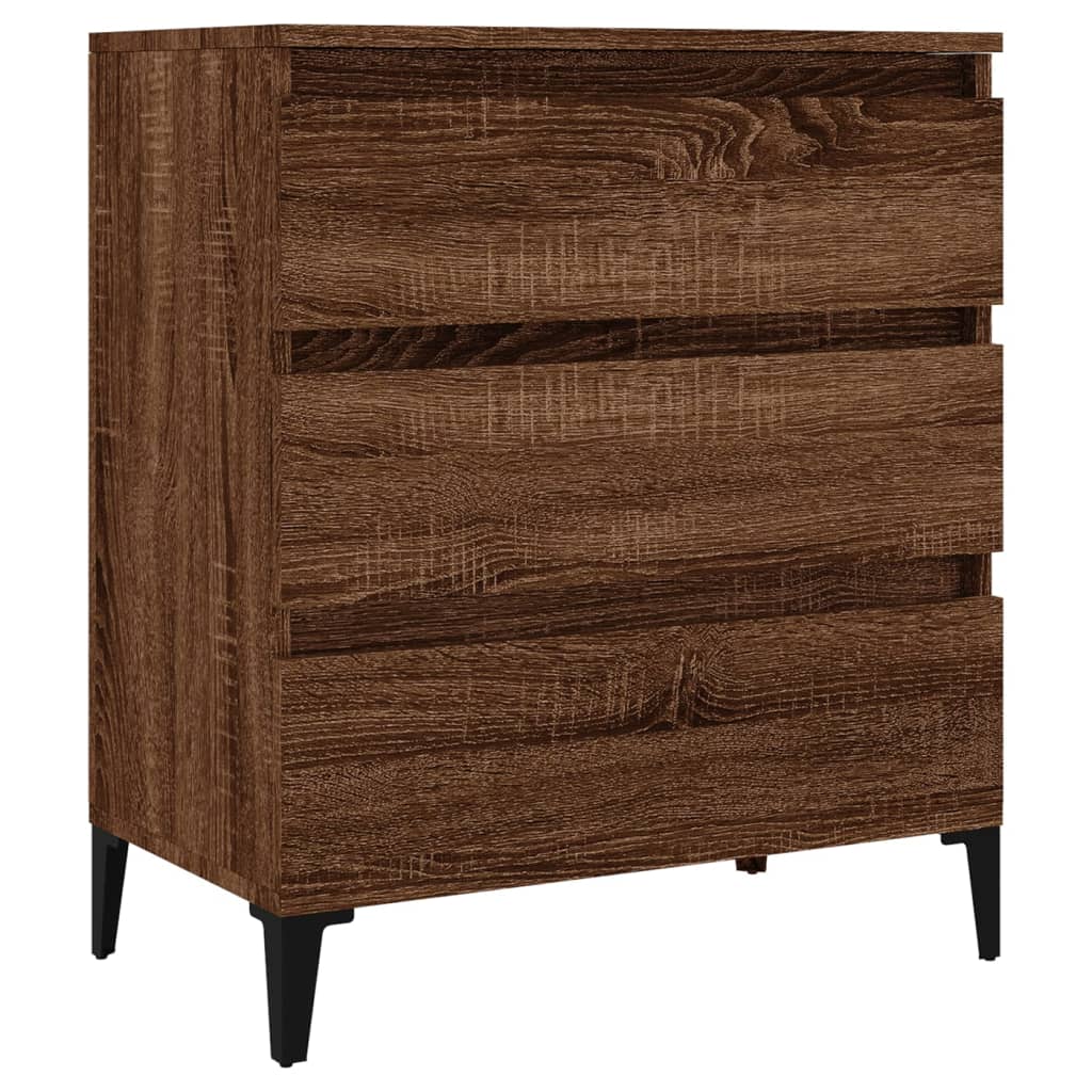 Credenza Rovere Marrone 60x35x70 cm in Legno Multistrato 823055
