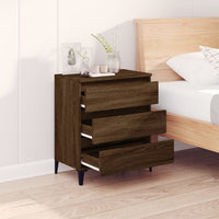 Credenza Rovere Marrone 60x35x70 cm in Legno Multistrato 823055