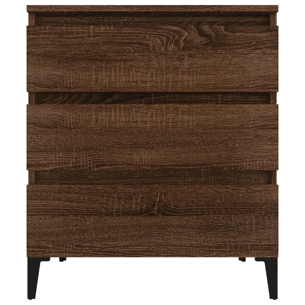 Credenza Rovere Marrone 60x35x70 cm in Legno Multistrato 823055