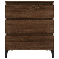 Credenza Rovere Marrone 60x35x70 cm in Legno Multistrato 823055