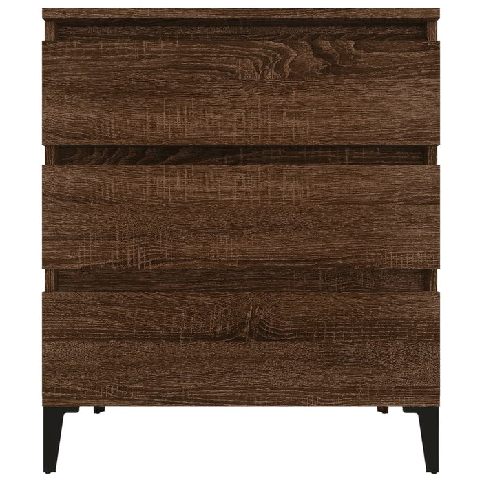 Credenza Rovere Marrone 60x35x70 cm in Legno Multistrato 823055