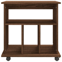 Armadietto Ruote Rovere Marrone 60x45x60 cm Legno Multistrato 826356