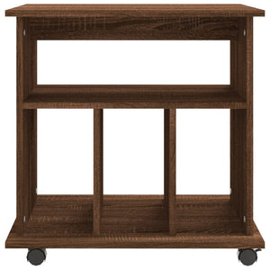 Armadietto Ruote Rovere Marrone 60x45x60 cm Legno Multistrato 826356