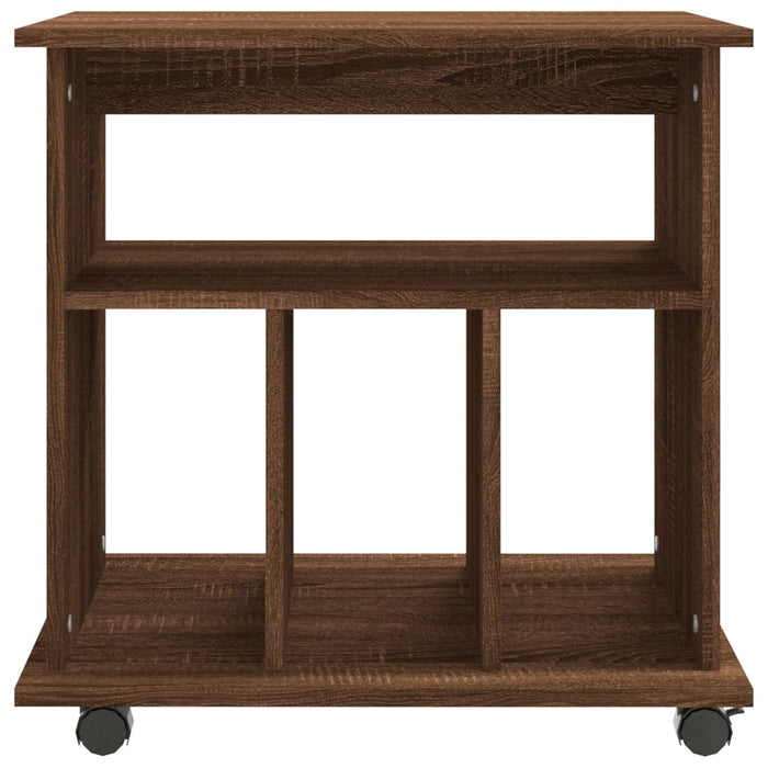 Armadietto Ruote Rovere Marrone 60x45x60 cm Legno Multistrato 826356