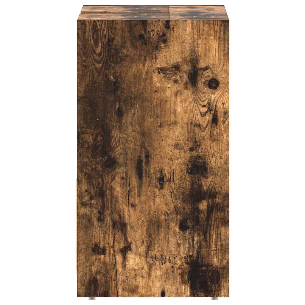 Armadietto Bagno Rovere Fumo 60x33x61 cm in Legno Multistrato