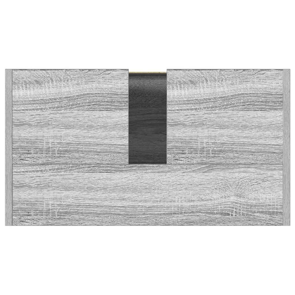 Armadietto Bagno Grigio Sonoma 60x33x61 cm in Legno Multistrato 826358