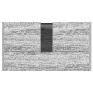 Armadietto Bagno Grigio Sonoma 60x33x61 cm in Legno Multistrato 826358