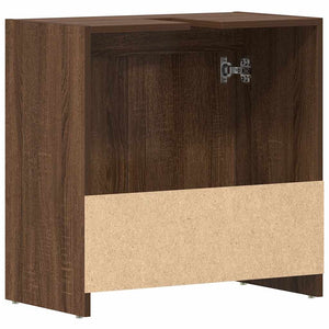 Armadietto Bagno Rovere Marrone 60x33x61cm Legno Ingegnerizzato 826359