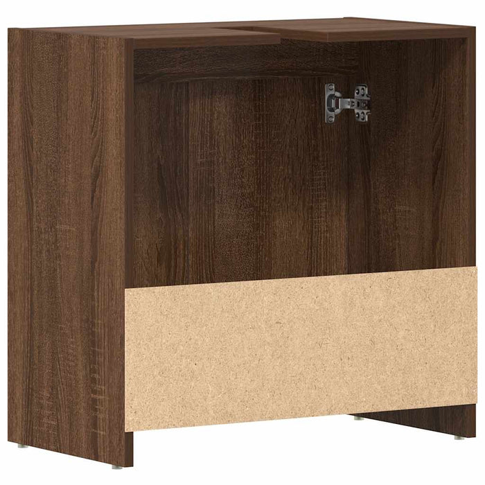 Armadietto Bagno Rovere Marrone 60x33x61cm Legno Ingegnerizzato 826359