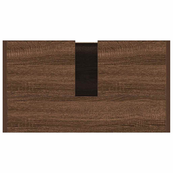 Armadietto Bagno Rovere Marrone 60x33x61cm Legno Ingegnerizzato 826359