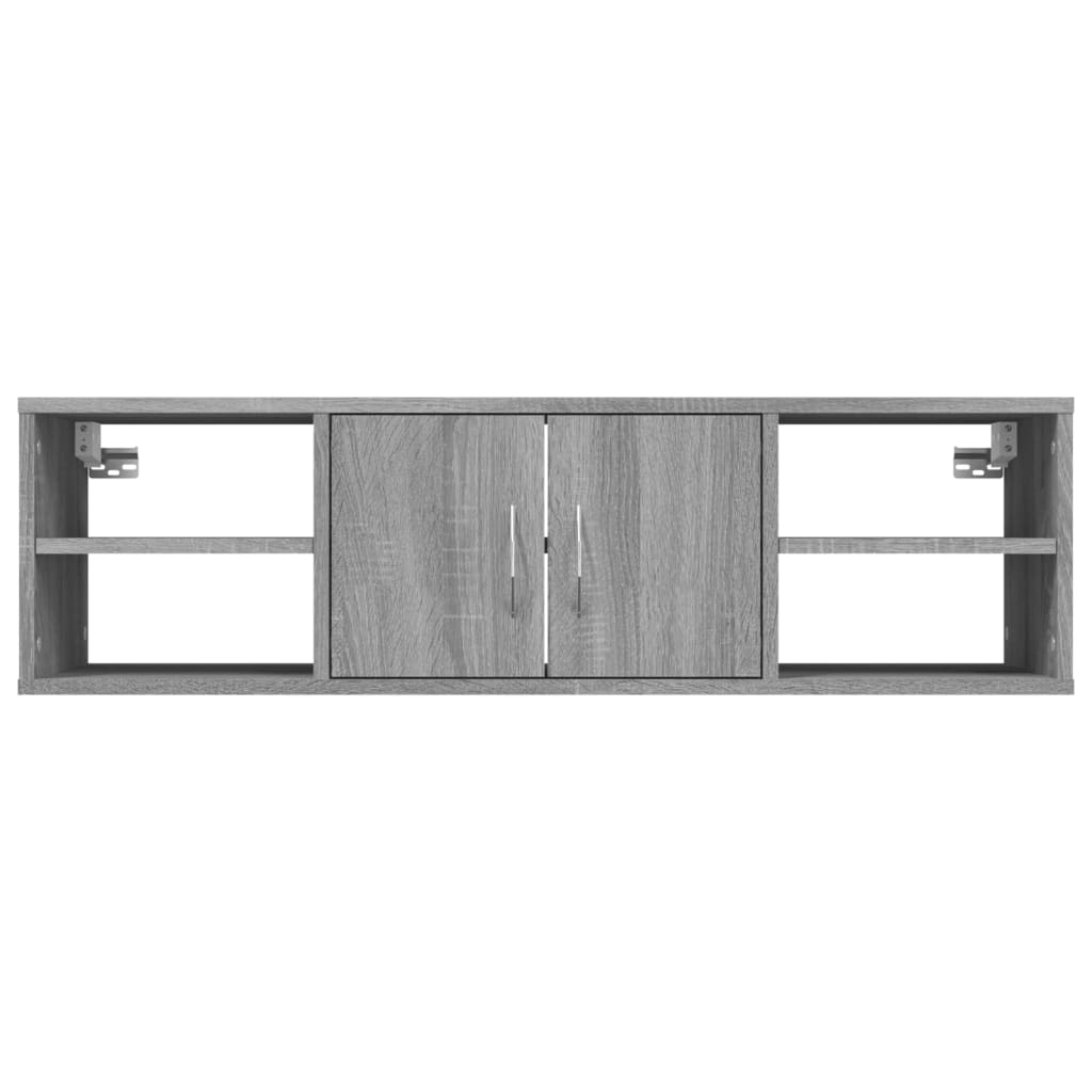 Mensola a Muro Grigio Sonoma 102x30x29 cm Legno Multistrato 826364