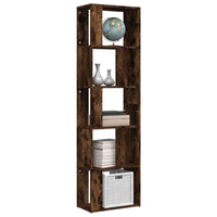 Libreria Rovere Fumo 45x24x160 cm in Legno Multistrato