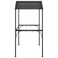 Gazebo Barbecue Ripiani Laterali Antracite 220x115x230 Acciaio 360138