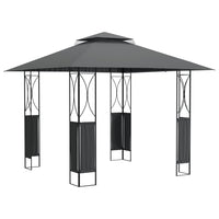 Gazebo con Tetto Antracite 300x300x270 cm Acciaiocod mxl 117974