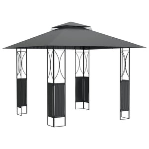 Gazebo con Tetto Antracite 300x300x270 cm Acciaiocod mxl 117974