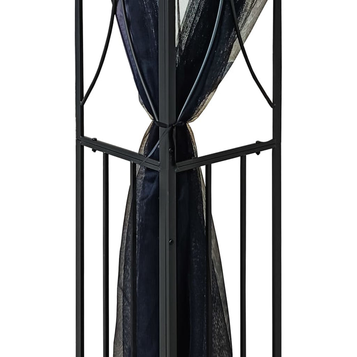 Gazebo con Pareti Laterali Antracite 300x300x270 cm Acciaio 360143