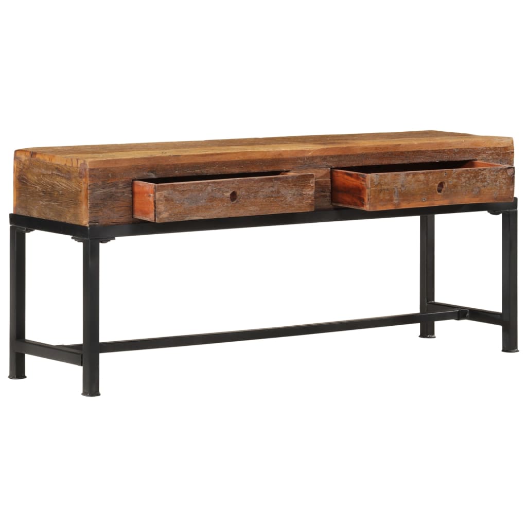 Mobile Porta TV-Mobile per TV-Credenza TV 110x30x46 in Legno Massello di Recupero
