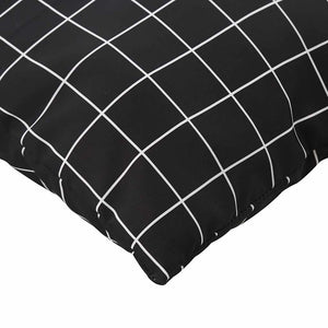 Cuscini Scatter a scacchi 4 pcs Quadro Nero 40 x 40 cm 360375