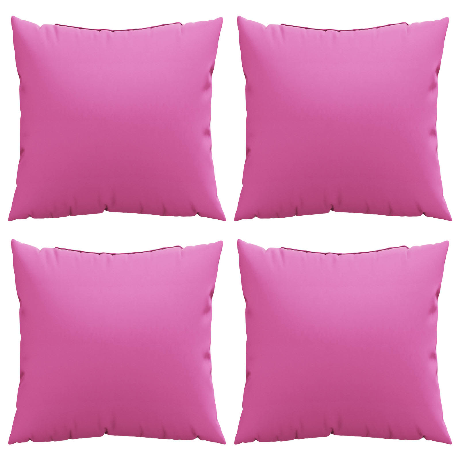 Cuscini Scatter 4 pcs Rosa 40 x 40 cm Tessuto in Poliestere 360379