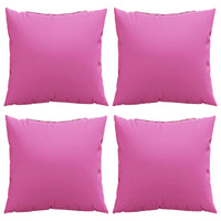 Cuscini Scatter 4 pcs Rosa 40 x 40 cm Tessuto in Poliestere 360379