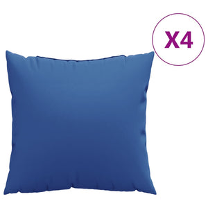 vidaXL Cuscini per Divano 4 pz Blu Reale 60x60 cm in Tessuto
