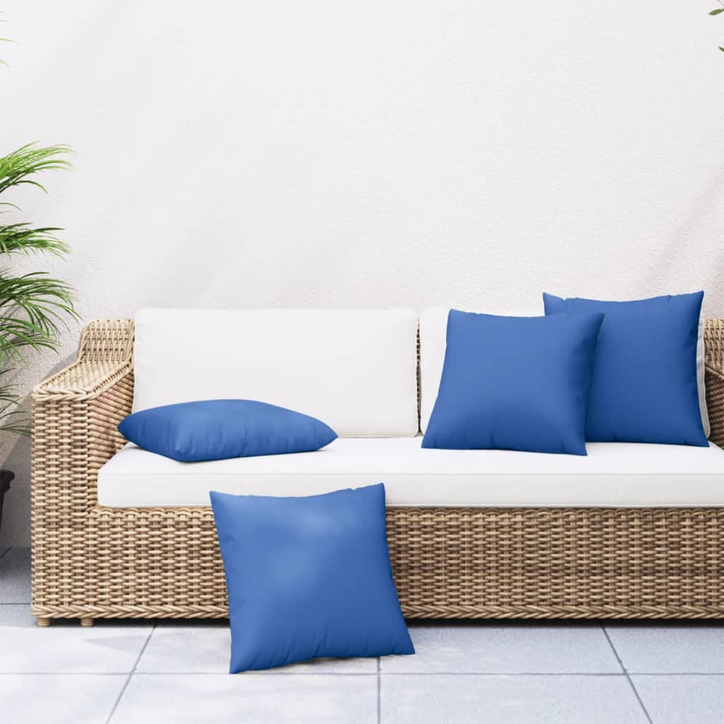vidaXL Cuscini per Divano 4 pz Blu Reale 60x60 cm in Tessuto