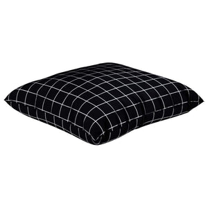 Cuscini Scatter a scacchi 4 pcs Quadro Nero 60 x 60 cm 360419