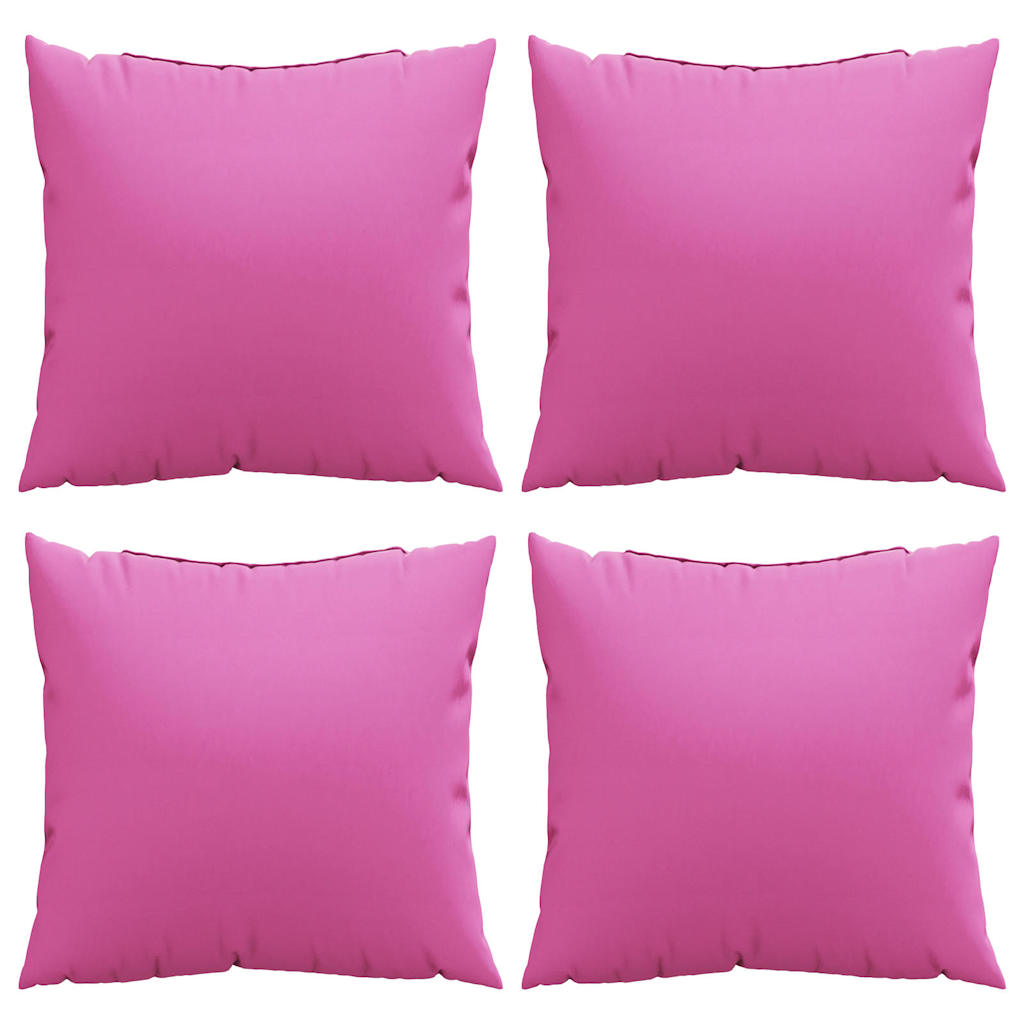 Cuscini Decorativi 4 pcs Rosa 60 x 60 cm Tessuto 360423
