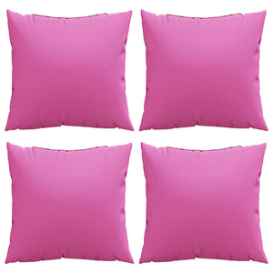 Cuscini Decorativi 4 pcs Rosa 60 x 60 cm Tessuto 360423