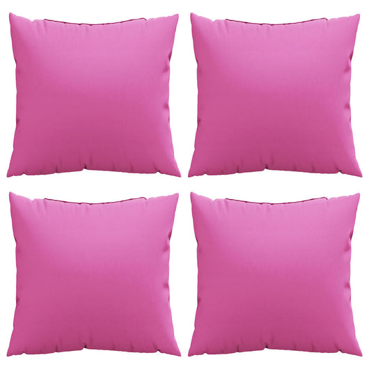 Cuscini Decorativi 4 pcs Rosa 60 x 60 cm Tessuto 360423