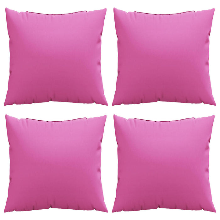 Cuscini Decorativi 4 pcs Rosa 60 x 60 cm Tessuto 360423