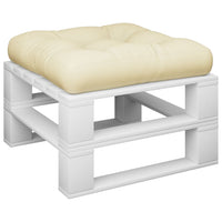 Cuscino per Divano-Cuscini per Sofa Pallet Crema 60x60x12 cm