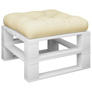 Cuscino per Divano-Cuscini per Sofa Pallet Crema 60x60x12 cm