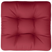 Cuscino per Pallet Rosso Vino 60x60x12 cm in Tessuto 360456