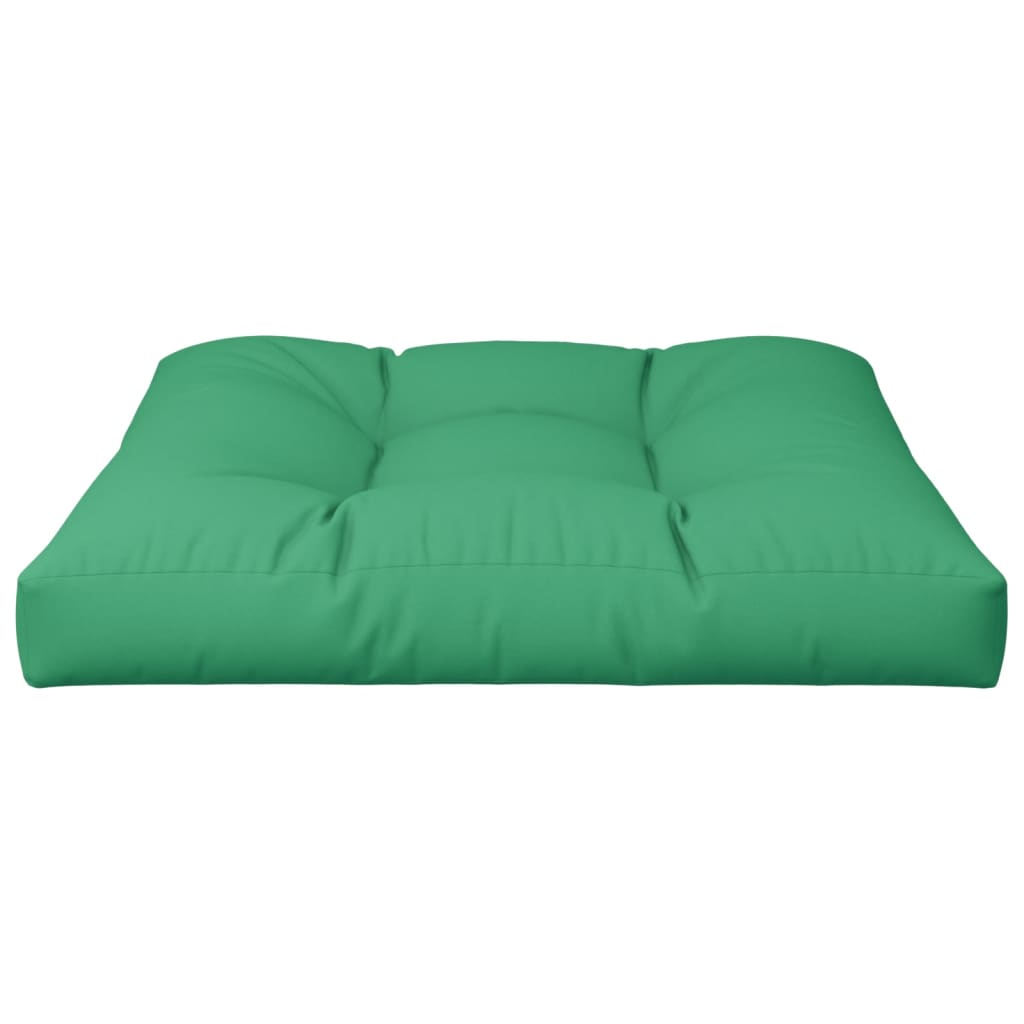 Cuscino per Pallet Verde 80x80x12 cm in Tessuto
