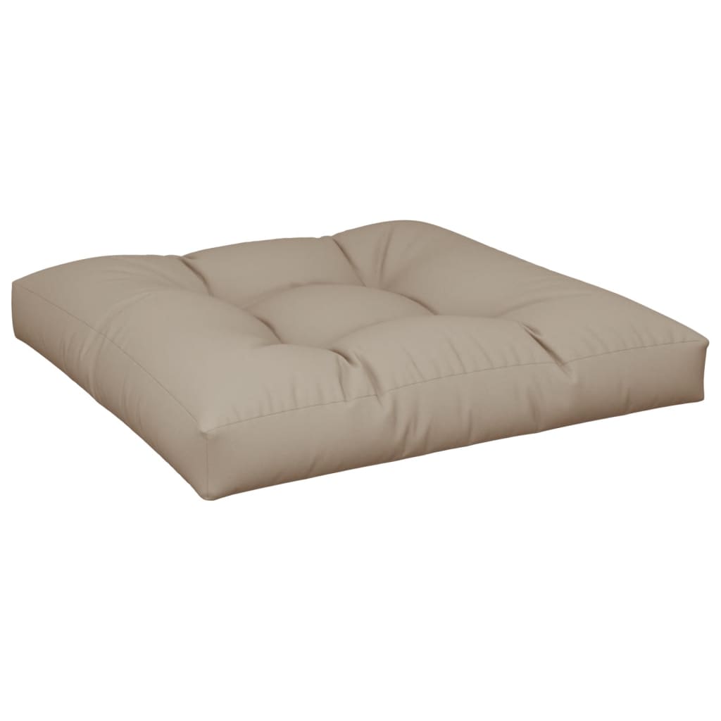vidaXL Cuscino per Pallet Tortora 80x80x12 cm in Tessuto