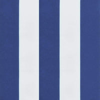 Cuscino per Pallet Strisce Bianche e Blu 80x80x12 cm in Tessuto 360506