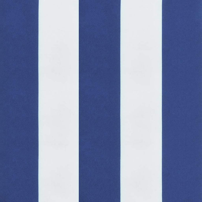 Cuscino per Pallet Strisce Bianche e Blu 80x80x12 cm in Tessuto 360506