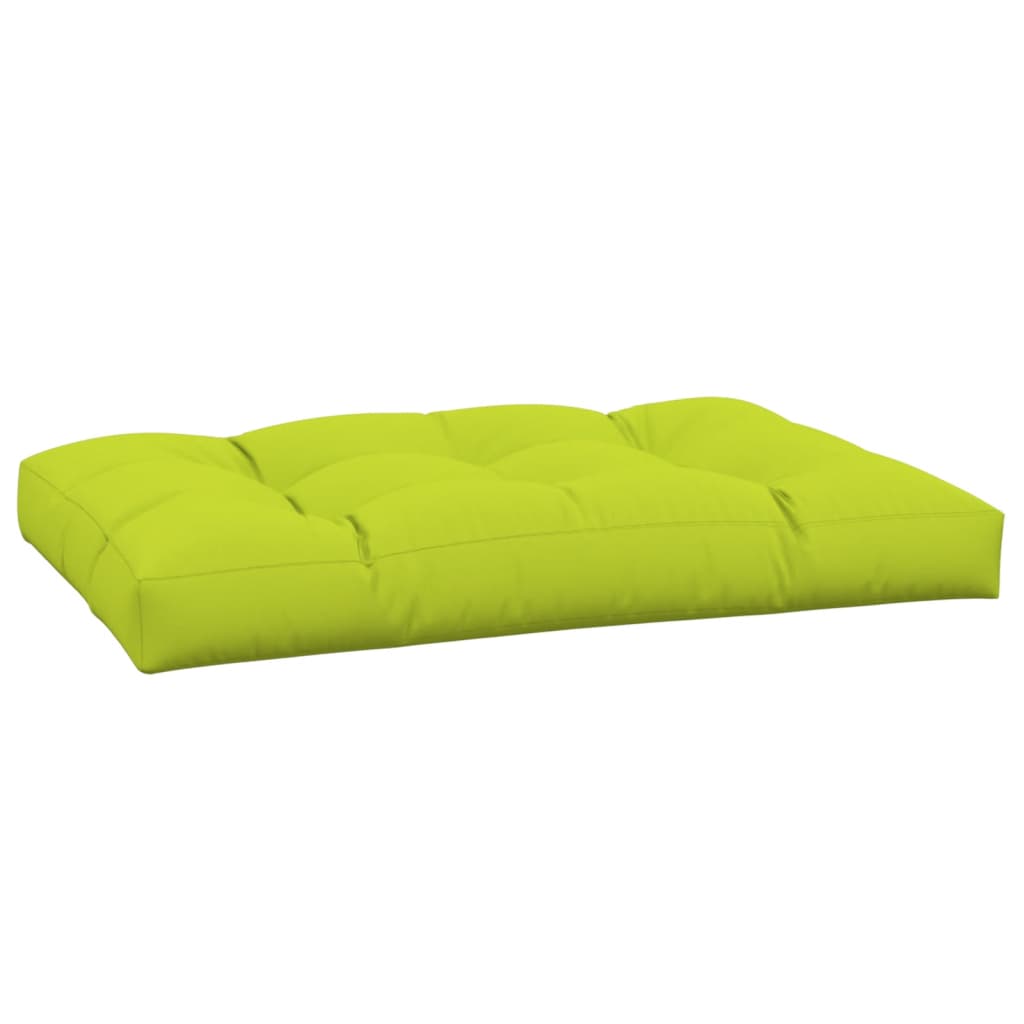 Cuscino per Pallet Verde Brillante 120x80x12 cm in Tessuto 360524
