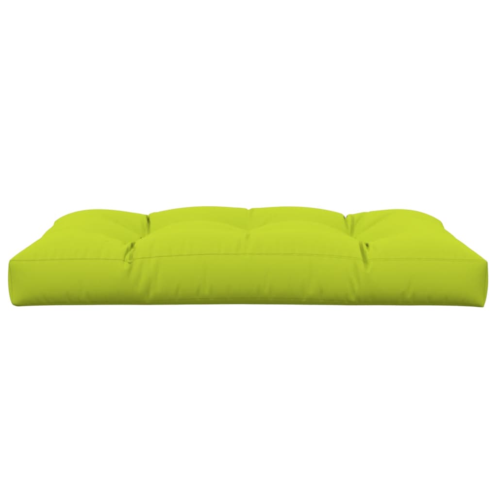 Cuscino per Pallet Verde Brillante 120x80x12 cm in Tessuto