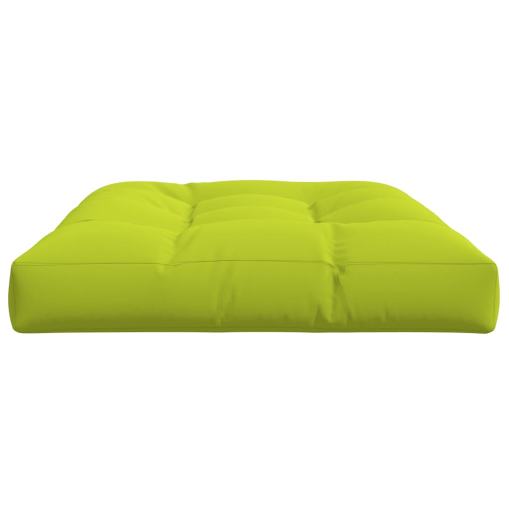 Cuscino per Pallet Verde Brillante 120x80x12 cm in Tessuto